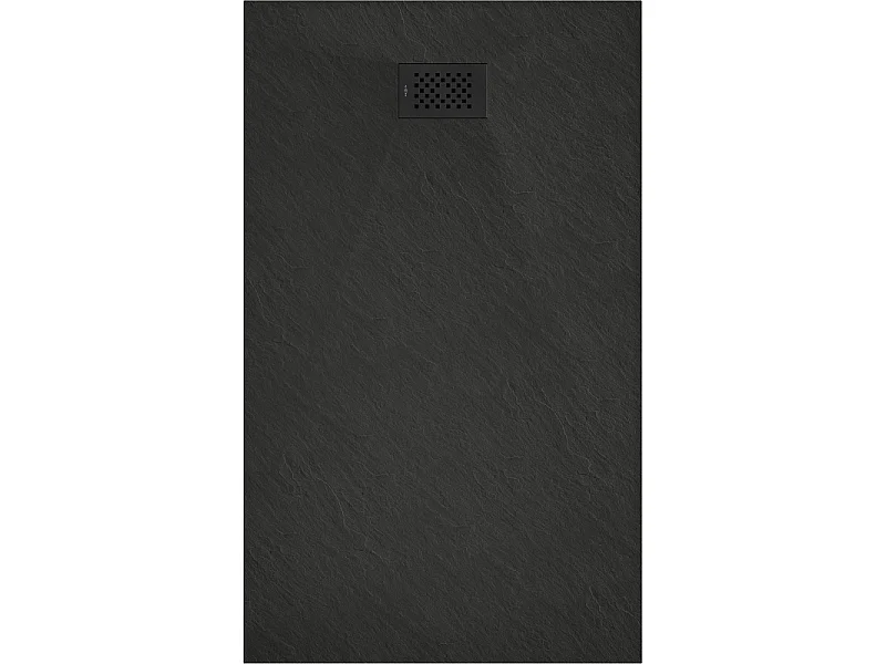Mexen Hugo rektangulær SMC-bruserbakke 140 x 70 cm, sort, sort dækplade - 42707014-B