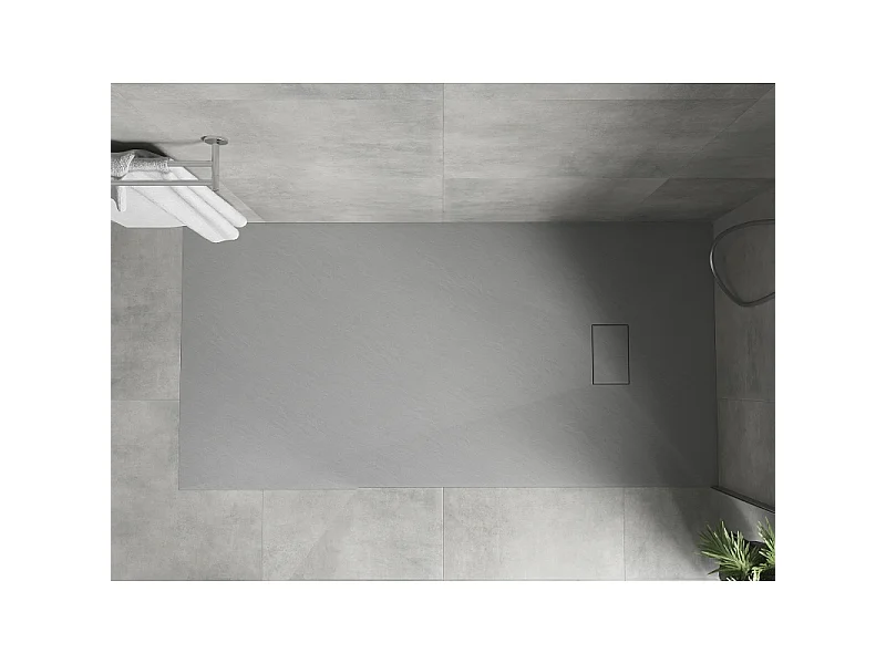 Mexen Hugo Rechteckige SMC-Duschwanne 170 x 90 cm, grau - 42619017