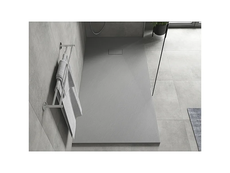 Mexen Hugo Rechteckige SMC-Duschwanne 170 x 90 cm, grau - 42619017