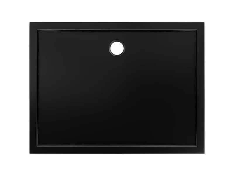 Mexen Flow receveur de douche rectangulaire slim 80 x 75 cm, noir mat - 46R707580