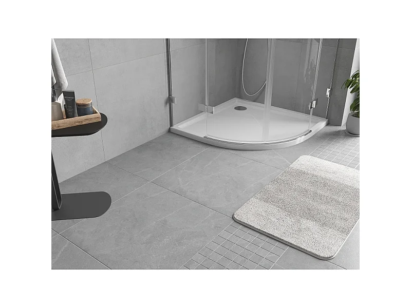Mexen Flow Duschwanne Halbrund Slim 100 x 100 cm, weiß glänzend - 46Q101010