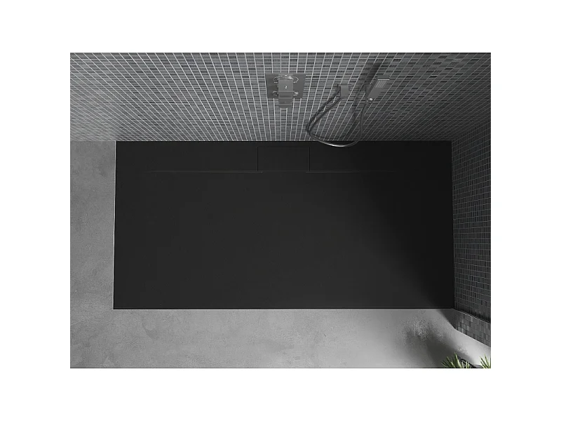 Mexen Egon plato de ducha rectangular SMC 200 x 90 cm, negro - 4R709020