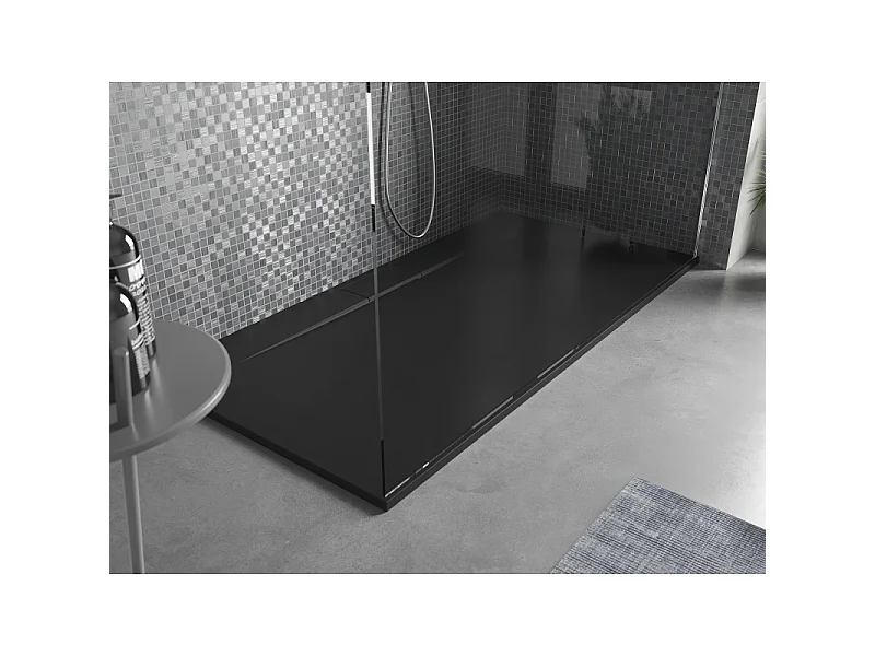 Mexen Egon plato de ducha rectangular SMC 200 x 90 cm, negro - 4R709020