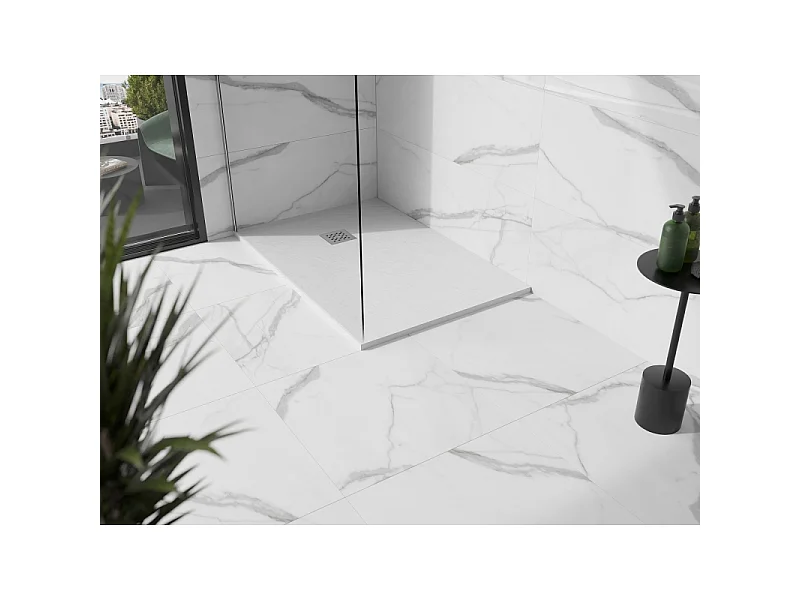 Mexen Stone+ rechthoekige composieten douchebak 110 x 90 cm, wit - 44109011