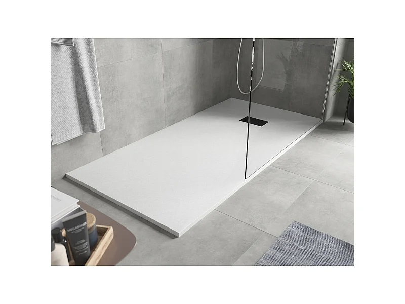 Mexen Hugo receveur de douche rectangulaire SMC 170 x 90 cm, blanc, cache noir - 42109017-B
