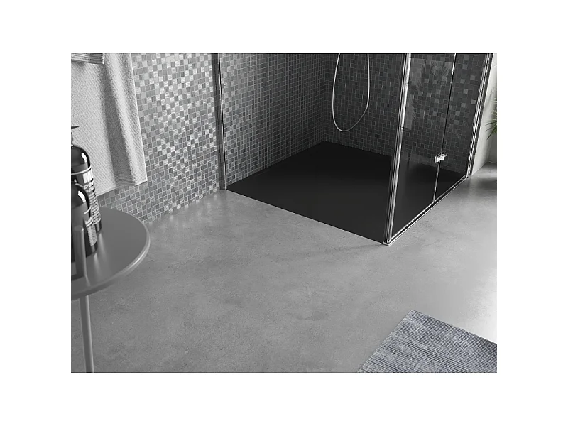 Mexen Amon vierkante douchebak SMC 100 x 100 cm, zwart - 4F701010
