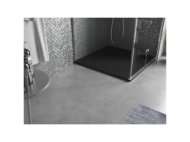 Mexen Amon vierkante douchebak SMC 100 x 100 cm, zwart - 4F701010