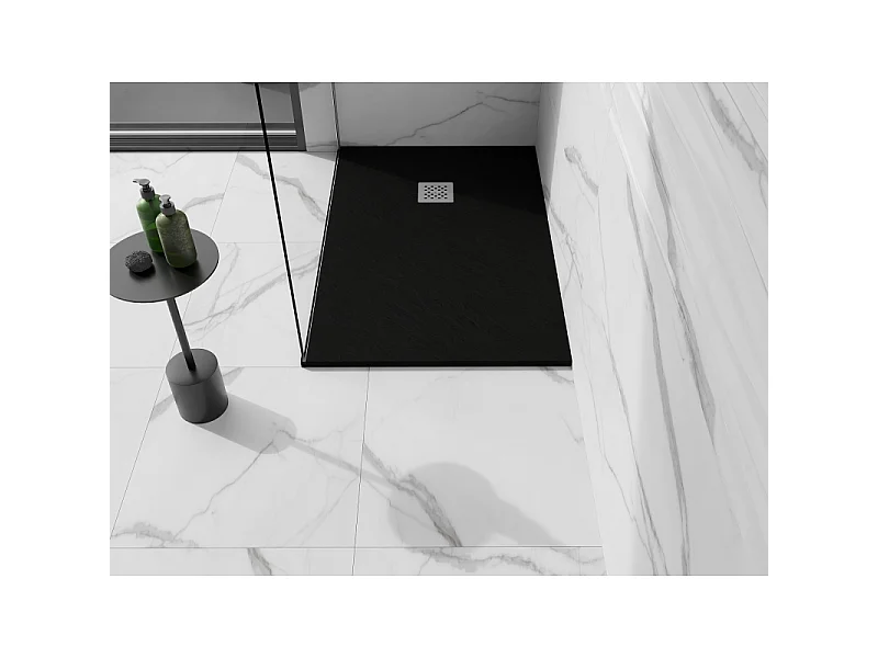Mexen Stone+ receveur de douche en composite rectangulaire 130 x 90 cm, noir - 44709013