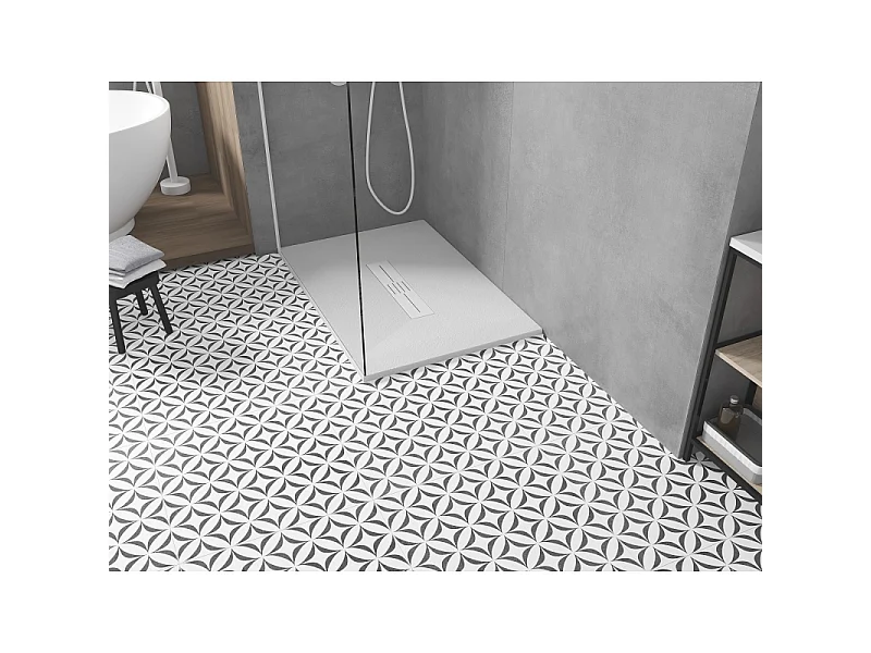 Mexen Toro rectangular tray SMC 140 x 90 cm, white, white cover - 43109014-W