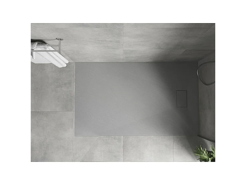 Mexen Hugo rechteckige Duschwanne SMC 150 x 70 cm, grau - 42617015