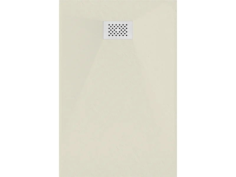 Mexen Hugo rechthoekige douchebak SMC 90 x 80 cm, beige, witte afdekking - 42698090-W