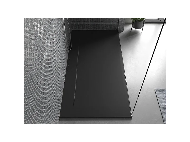 Mexen Egon rechteckige Duschwanne SMC 160 x 80 cm, schwarz - 4R708016