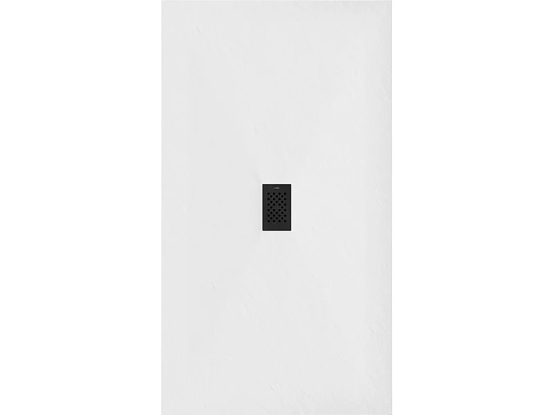 Mexen Hugo rectangular shower tray SMC 160 x 100 cm, white, black cover - 42101016-B