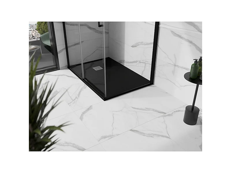 Mexen Stone+ piatto doccia composito rettangolare 140 x 100 cm, nero - 44701014