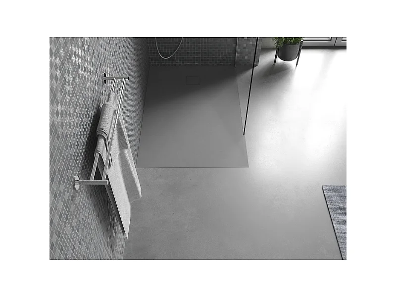 Mexen Bert rechthoekige SMC-douchebak 100 x 80 cm, grijs - 4K618010