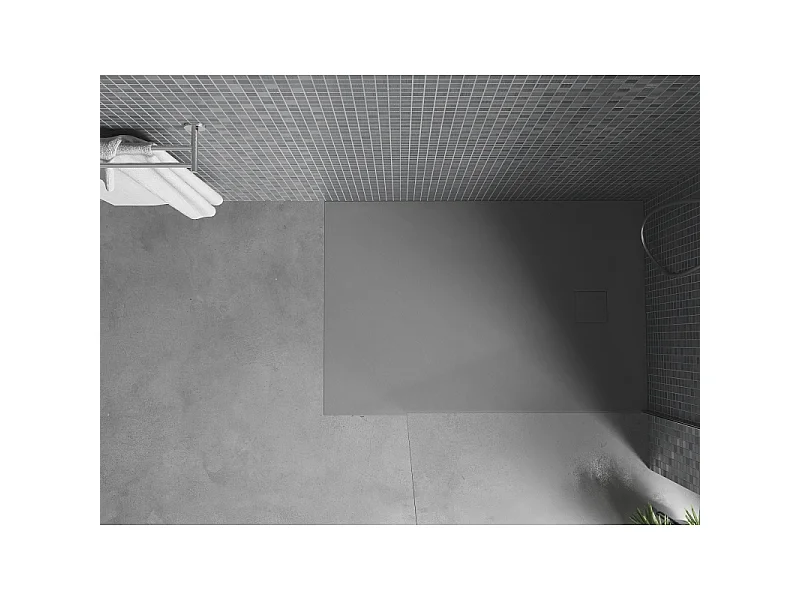 Mexen Bert rechthoekige SMC-douchebak 100 x 80 cm, grijs - 4K618010