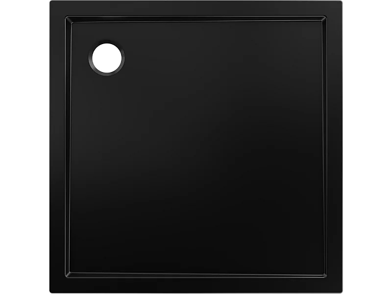 Mexen Flow kwadrant douchebak slim 95 x 95 cm, zwart mat - 46S709595