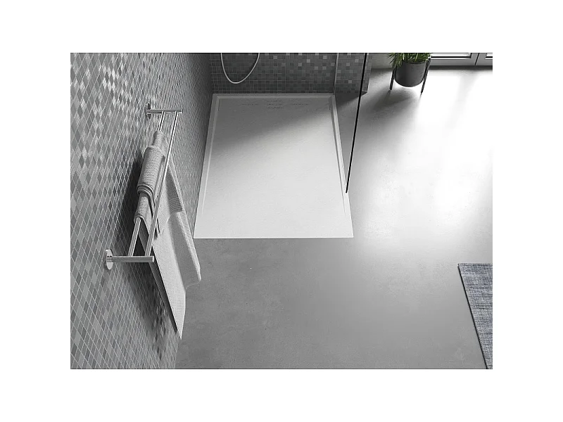 Mexen Amon rechthoekige douchebak SMC 90 x 80 cm, wit - 4F108090