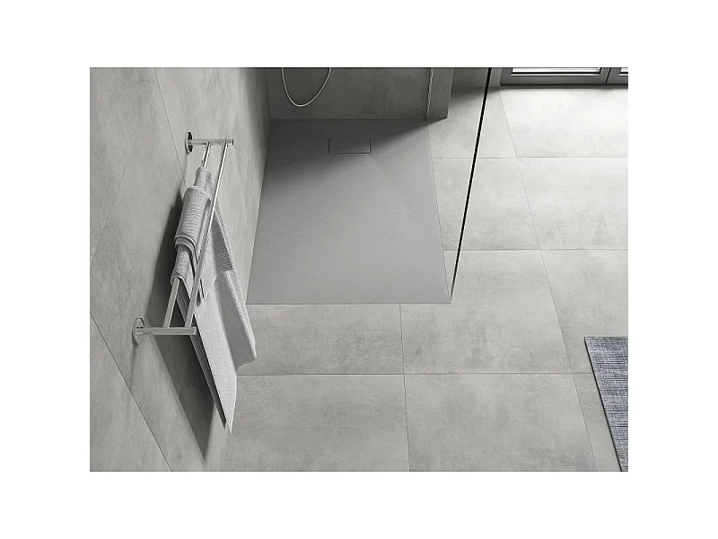 Mexen Hugo rectangular shower tray SMC 90 x 70 cm, grey - 42617090