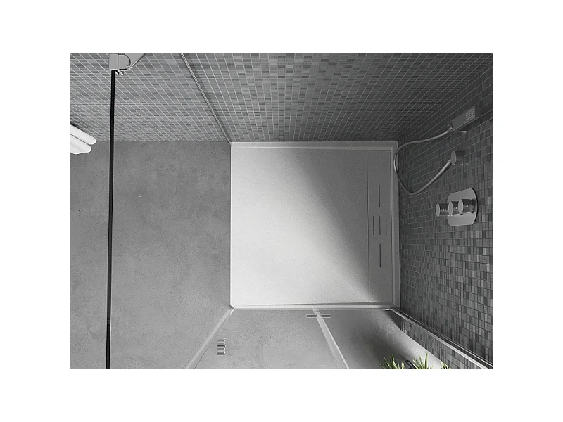 Mexen Amon vierkante douchebak SMC 80 x 80 cm, wit - 4F108080
