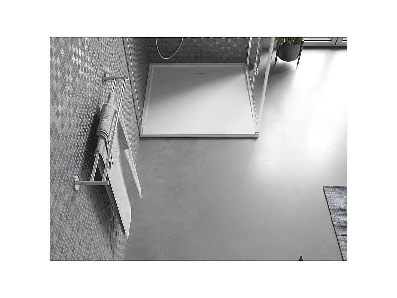 Mexen Amon vierkante douchebak SMC 80 x 80 cm, wit - 4F108080