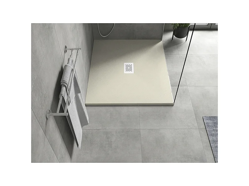 Mexen Hugo base de duche retangular SMC 120 x 80 cm, pedra branca - 42158012