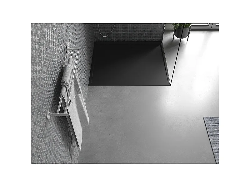 Mexen Amon rechteckige Duschwanne SMC 100 x 90 cm, schwarz - 4F709010