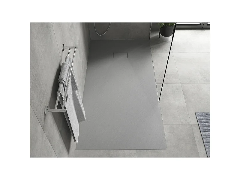 Mexen Hugo Rechteckige Duschwanne SMC 180 x 80 cm, grau - 42618018