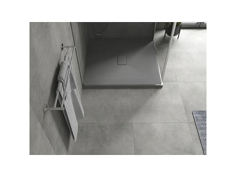 Mexen Hugo plato de ducha cuadrado SMC 100 x 100 cm, gris - 42611010