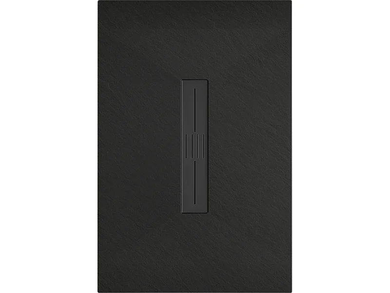 Mexen Toro rechteckige Duschwanne SMC 130 x 80 cm, schwarz, schwarze Abdeckung - 43708013-B