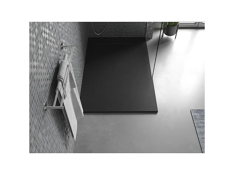 Mexen Otto rectangular shower tray SMC 140 x 90 cm, black - 4N709014
