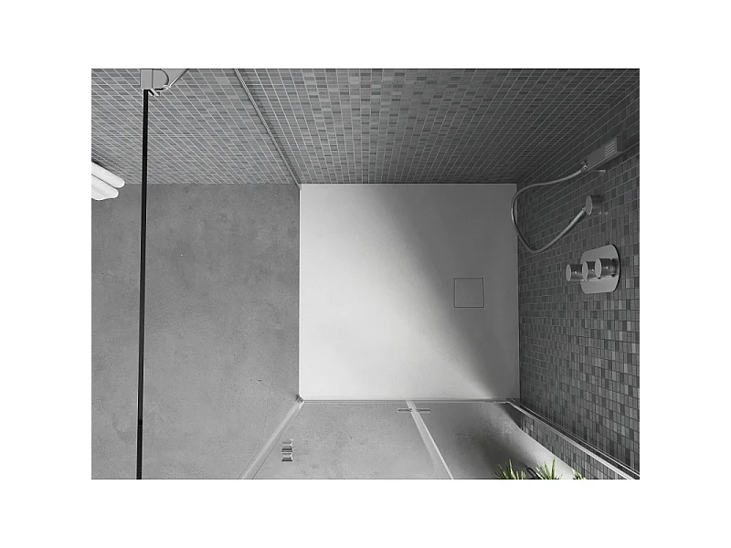 Mexen Bert piatto doccia quadrato SMC 90 x 90 cm, bianco - 4K109090