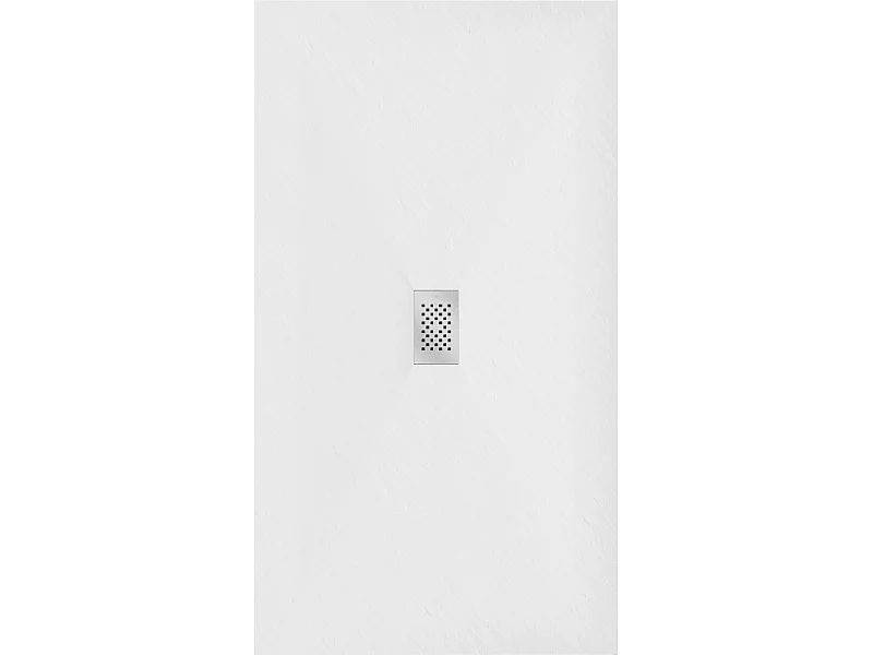 Mexen Hugo receveur rectangulaire SMC 170 x 100 cm, blanc, cache inox - 42101017-X