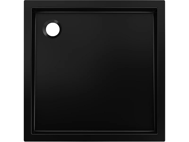 Mexen Flow+ kwadrant douchebak 90 x 90 cm, zwart mat - 46S709090H