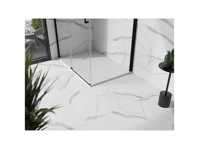Mexen Stone+ rechthoekige composieten douchebak 120 x 80 cm, wit - 44108012