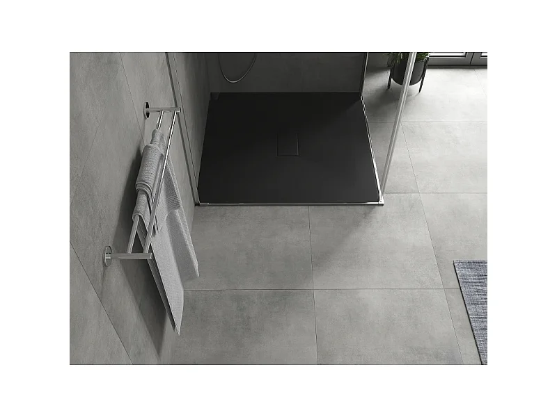 Mexen Hugo SMC Square Shower Tray 100 x 100 cm, Black - 42701010