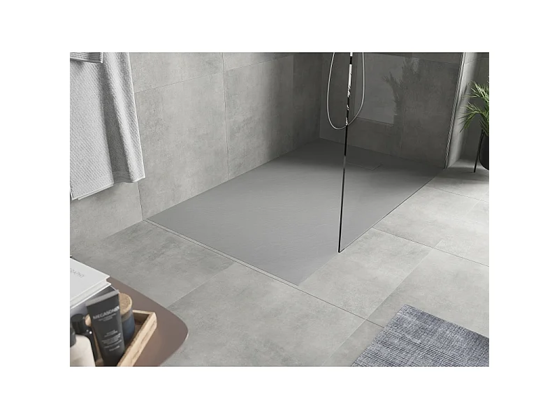 Mexen Hugo rectangular shower tray SMC 140 x 80 cm, grey - 42618014