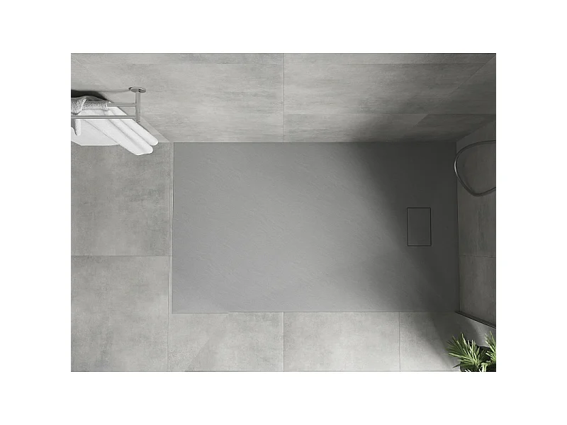 Mexen Hugo rectangular shower tray SMC 140 x 80 cm, grey - 42618014