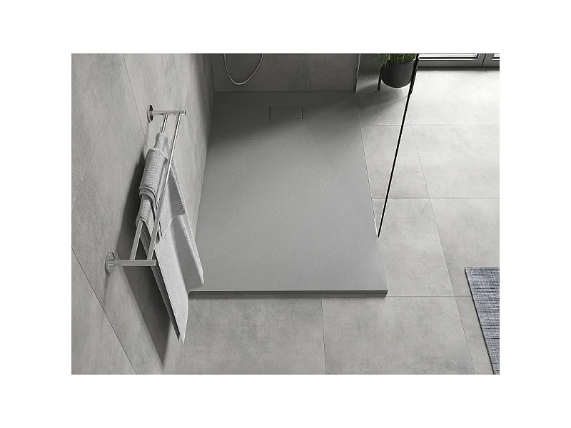 Mexen Hugo rectangular shower tray SMC 140 x 80 cm, grey - 42618014