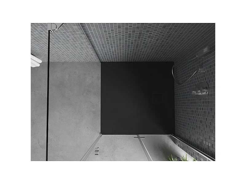 Mexen Bert vierkante douchebak SMC 80 x 80 cm, zwart - 4K708080