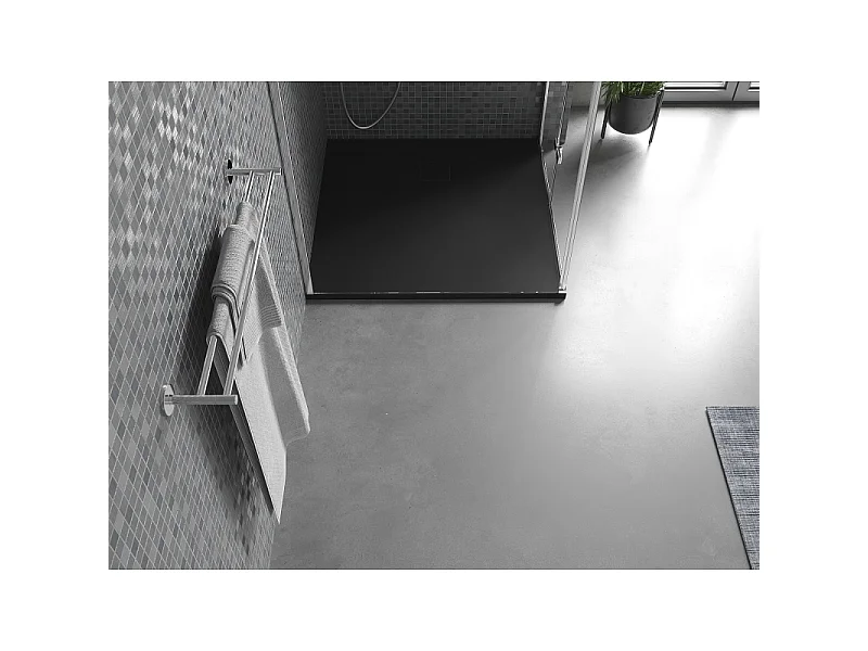 Mexen Bert vierkante douchebak SMC 80 x 80 cm, zwart - 4K708080