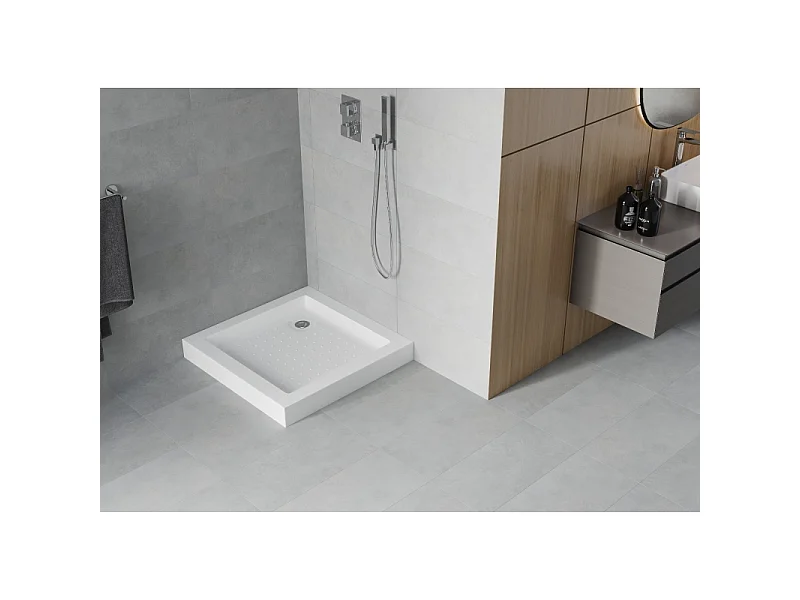 Mexen Rio kvadratna prha 70 x 70 cm, bela - 45107070