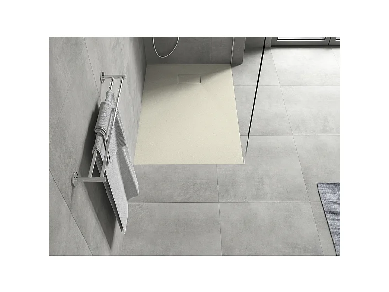 Mexen Hugo receveur rectangulaire SMC 90 x 80 cm, beige - 42698090