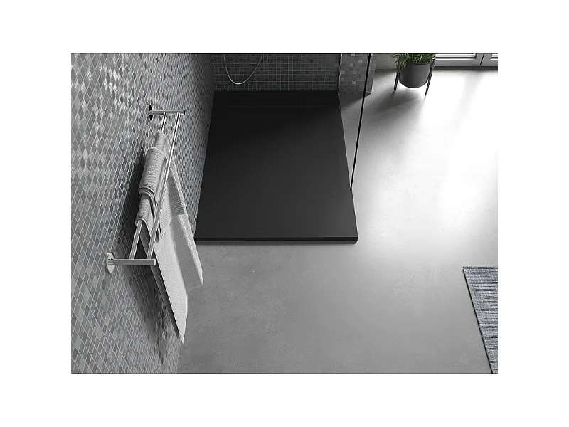 Mexen Otto rectangular shower tray SMC 80 x 70 cm, black - 4N707080