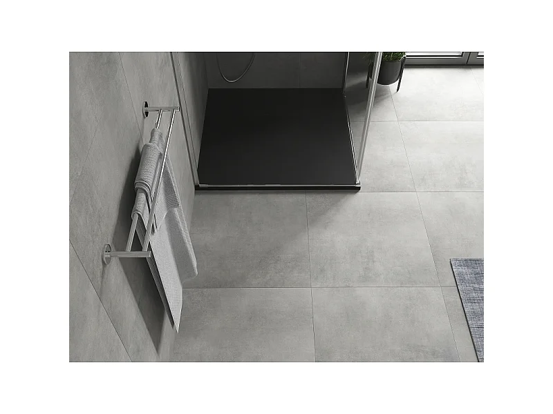Mexen Hugo piatto doccia quadrato SMC 90 x 90 cm, nero - 42709090