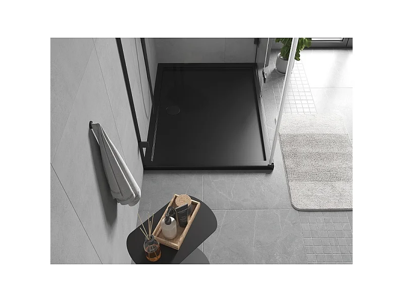 Mexen Flow piatto doccia rettangolare slim 95 x 90 cm, nero opaco - 46R709095