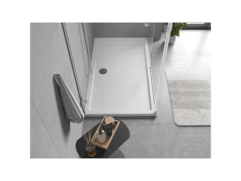 Mexen Flow rechthoekige slanke douchebak 150 x 90 cm, wit glans - 46R109015