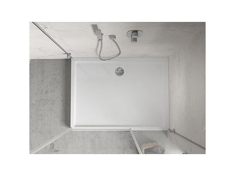 Mexen Flow+ rechthoekige douchebak 120 x 70 cm, wit glans - 46R107012H