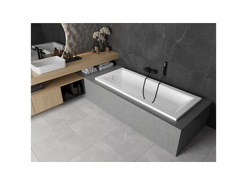 Mexen Cubik rechthoekig bad 150 x 70 cm, wit - 55031507000