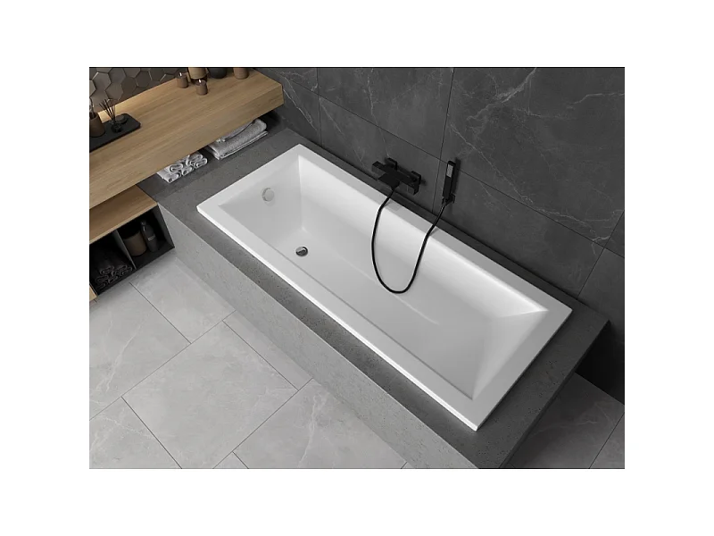 Mexen Cubik rechthoekig bad 170 x 80 cm, wit - 55031708000